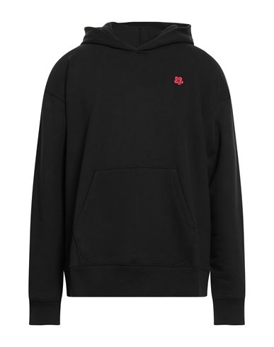 Kenzo Man Sweatshirt Black Size Xl Cotton, Elastane In Black