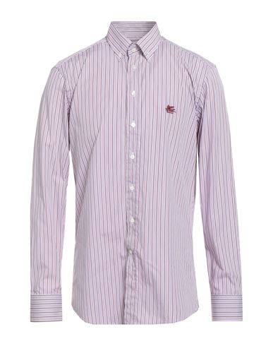 Etro Striped Cotton Shirt In Pink