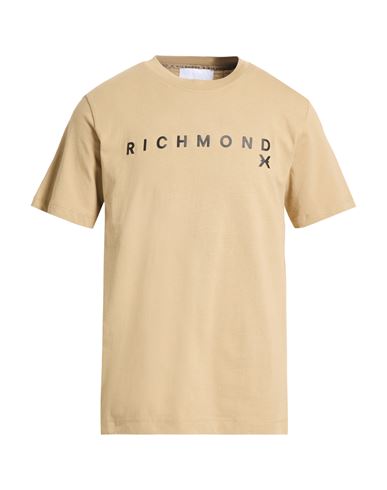 Richmond X Man T-shirt Khaki Size Xxl Cotton In Neutral