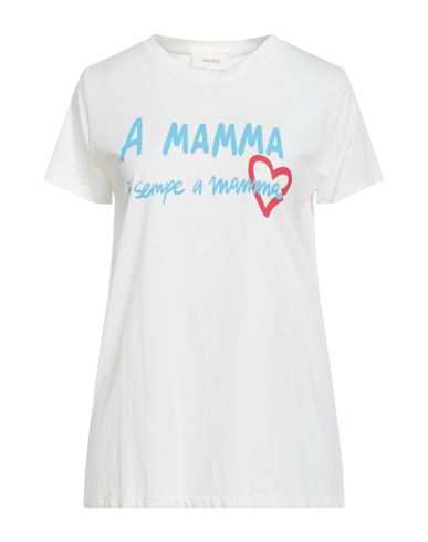 Vicolo Woman T-shirt White Size Onesize Cotton