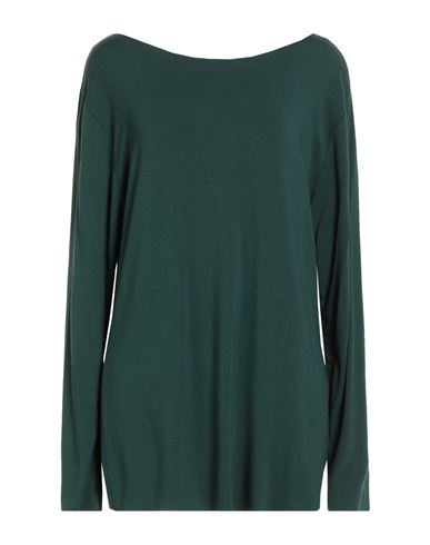 Susy-mix Woman Top Emerald Green Size 2 Viscose, Elastane