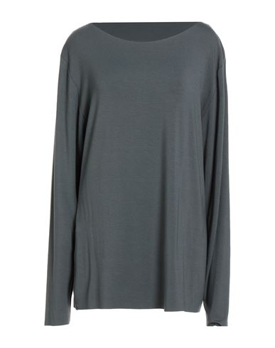 Susy-mix Woman Top Lead Size 2 Viscose, Elastane In Gray