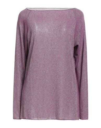 Susy-mix Woman Top Mauve Size 2 Viscose, Polyester, Polyamide, Elastane In Purple