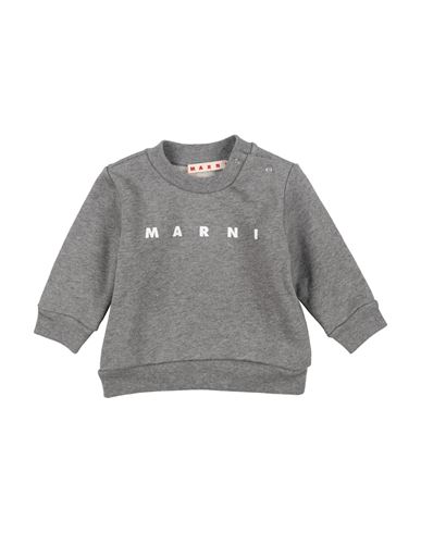 Marni Newborn Boy Sweatshirt Grey Size 3 Cotton In Gray