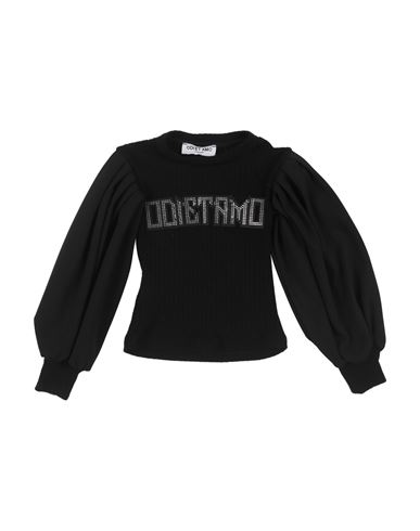 Odi Et Amo Junior Toddler Girl Top Black Size 6 Polyester, Elastane, Viscose, Polyamide In Black