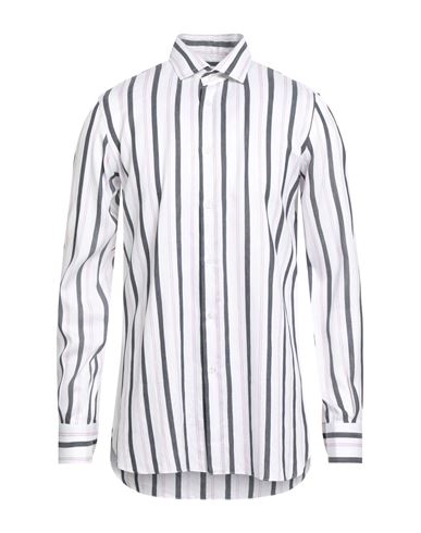 Stile Latino Man Shirt White Size 17 ½ Cotton, Linen