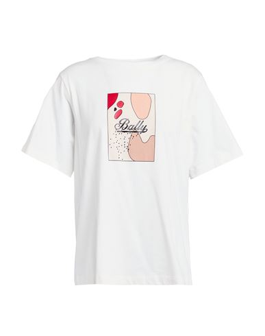 Bally Woman T-shirt Ivory Size 10 Cotton