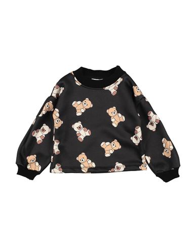 Meilisa Bai Babies'  Toddler Girl Sweatshirt Black Size 6 Polyester, Cotton
