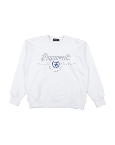 Dsquared2 Toddler Boy Sweatshirt White Size 6 Cotton In White