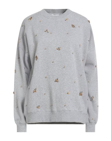 Ottod'ame Woman Sweatshirt Grey Size 12 Cotton