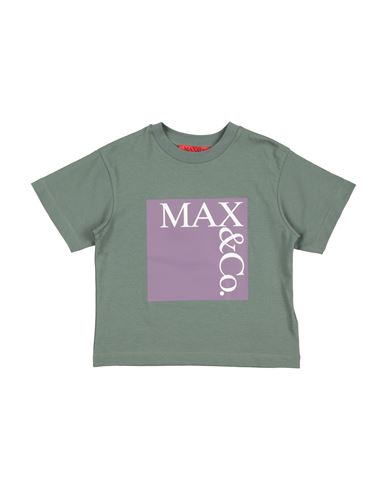Max & Co . Mini Me Toddler Girl T-shirt Sage Green Size 4 Cotton In Green