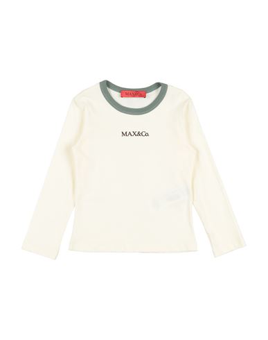 Max & Co Babies' . Toddler Girl T-shirt Ivory Size 6 Cotton In Neutral