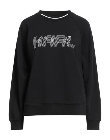 Karl Lagerfeld Woman Sweatshirt Black Size L Organic Cotton