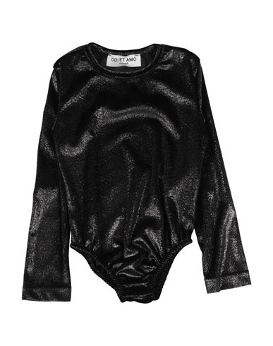 Odi Et Amo Junior Toddler Girl Bodysuit Black Size 4 Polyester, Elastane In Black