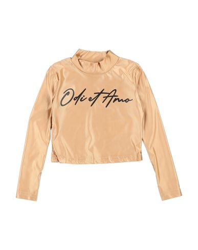 Odi Et Amo Junior Toddler Girl T-shirt Sand Size 6 Nylon, Elastane In Neutral