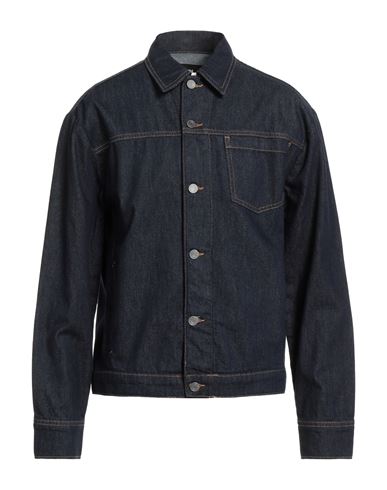 Karl Lagerfeld Man Denim Shirt Blue Size L Cotton In Blue
