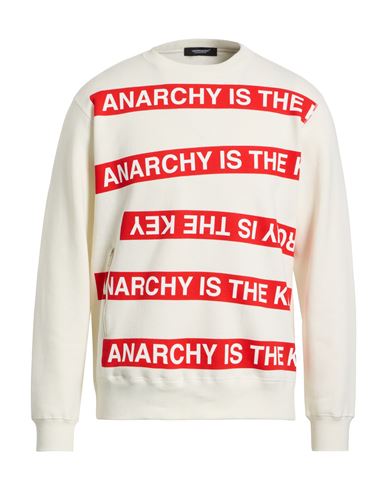 Undercover Anarchy Is The Key Cotton Fleece Sweatshirt In White