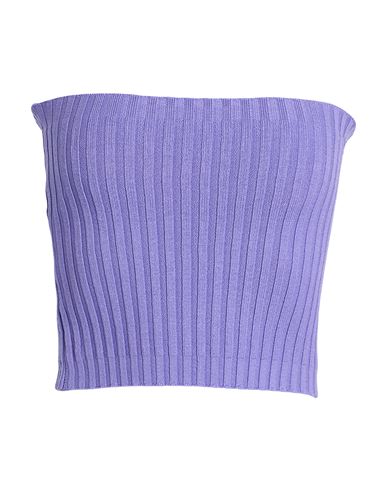 The Lulù Woman Top Purple Size Onesize Viscose, Polyester In Blue