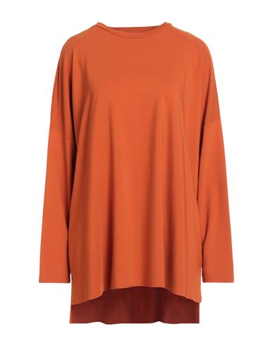 Le Sarte Del Sole Woman Top Rust Size L Viscose, Polyamide, Elastane