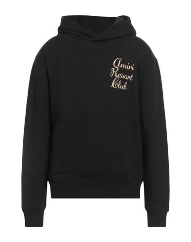 Amiri Resort Club Letter-printed Hooded Hooded Hoodie In Black