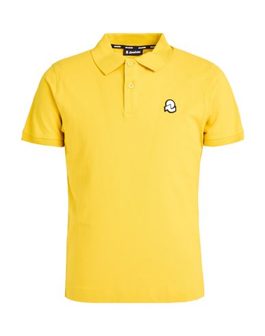 Invicta Man Polo Shirt Yellow Size L Cotton, Elastane In Yellow
