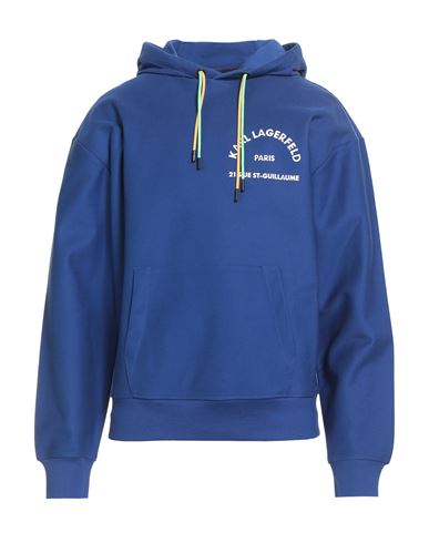 Karl Lagerfeld Man Sweatshirt Blue Size L Cotton