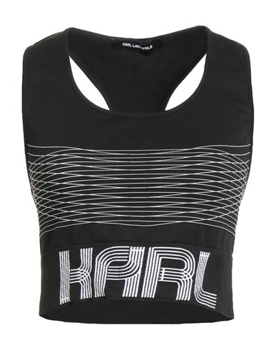 Karl Lagerfeld Seamless Athleisure Tank Top In Black