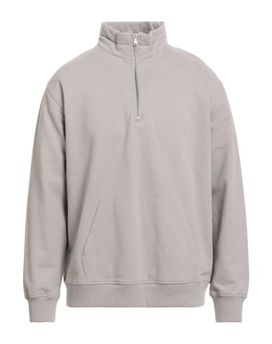 Juvia Man Sweatshirt Grey Size L Cotton, Polyester In Gray