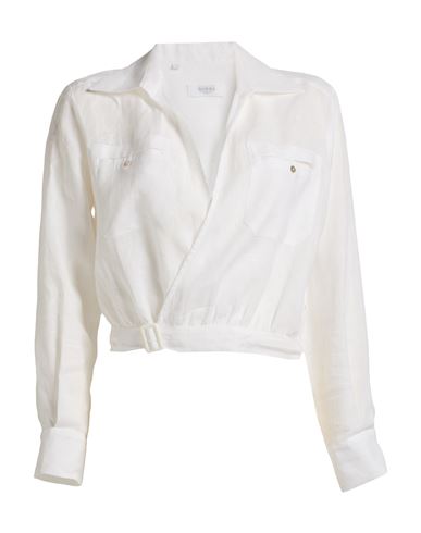 Barba Napoli Woman Shirt White Size 8 Linen