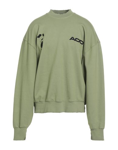 An Other Date Man Sweatshirt Green Size M Cotton