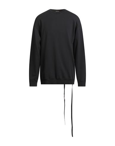 Ann Demeulemeester Man Sweatshirt Black Size L Cotton In Black