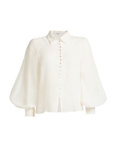 Barba Napoli Woman Shirt White Size 10 Ramie