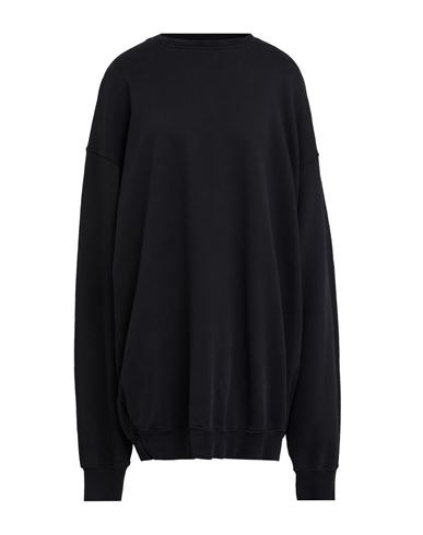 Ann Demeulemeester Woman Sweatshirt Black Size L Cotton In Black
