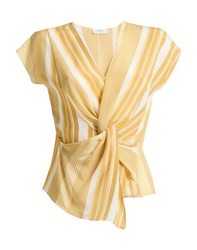 Barba Napoli Woman Top Yellow Size 10 Silk