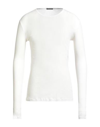 Ann Demeulemeester Man T-shirt White Size L Cotton In White