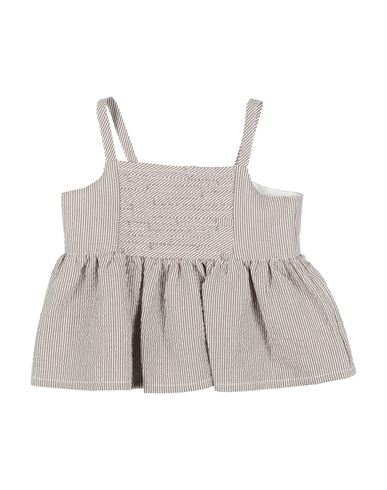 Il Gufo Toddler Girl Top Brown Size 6 Cotton, Elastane In Gray