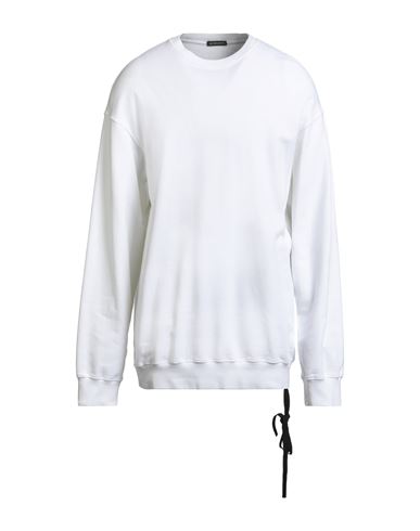 Ann Demeulemeester Man Sweatshirt White Size S Cotton In White