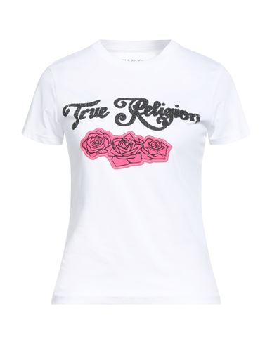 True Religion Woman T-shirt White Size L Cotton In White