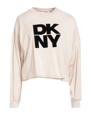 Dkny Woman T-shirt Beige Size Xs Cotton