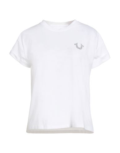 True Religion Crystal World Tour Baby Tee In White