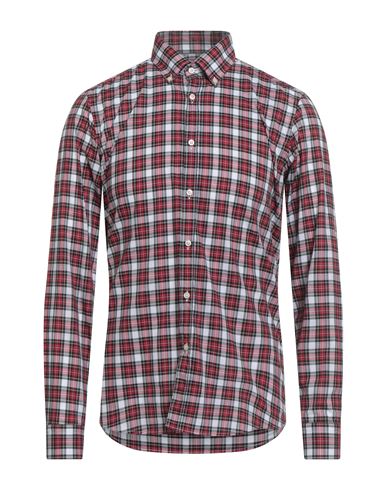 Gmf 965 Man Shirt Red Size 16 Cotton In Red