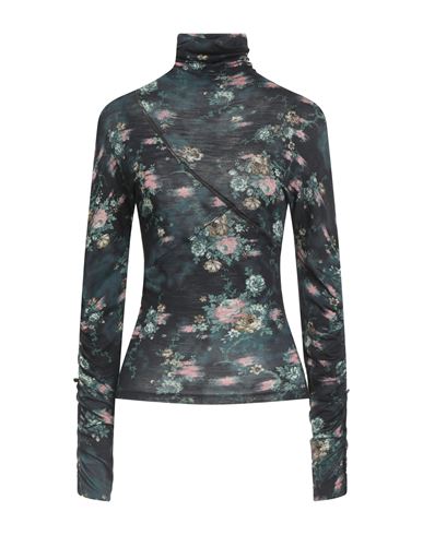 High Use Woman T-shirt Midnight Blue Size M Wool, Polyamide