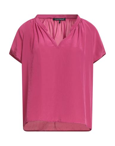 Luisa Cerano Woman Top Fuchsia Size 8 Polyester, Recycled Pes In Pink