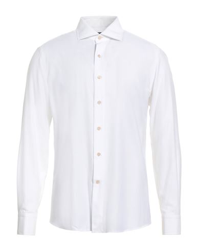 Alessandro Gherardi Man Shirt White Size 16 Cotton