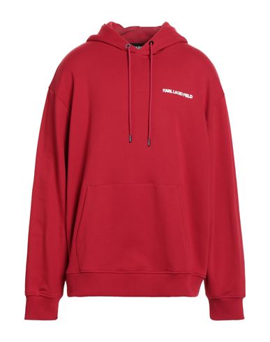 Karl Lagerfeld Man Sweatshirt Red Size L Organic Cotton In Red