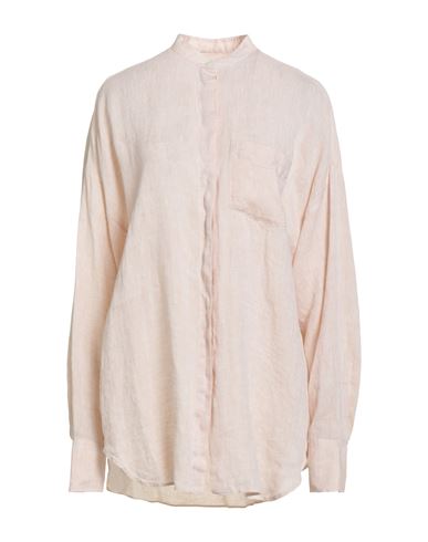 Academia Woman Shirt Beige Size S Linen