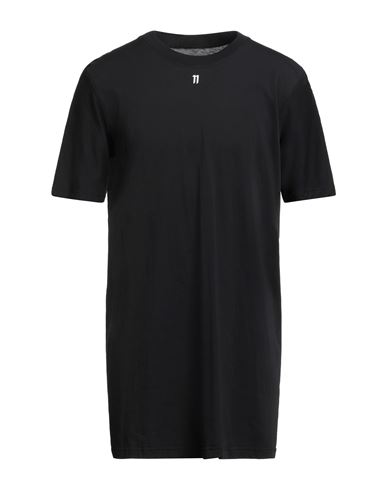 11 By Boris Bidjan Saberi Man T-shirt Black Size L Cotton In Black