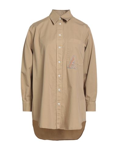 Academia Woman Shirt Camel Size S Cotton