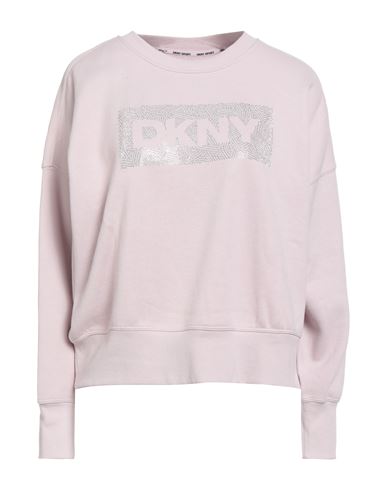 Dkny Woman Sweatshirt Light Pink Size M Cotton, Polyester