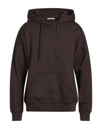 Hinnominate Man Sweatshirt Dark Brown Size L Cotton In Brown